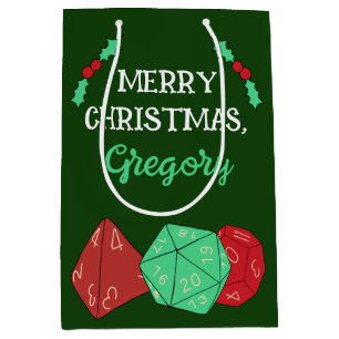 Sac Cadeau Moyen Jeu RPG Dice, Conseil, Jeux d'Imaginaire Noël