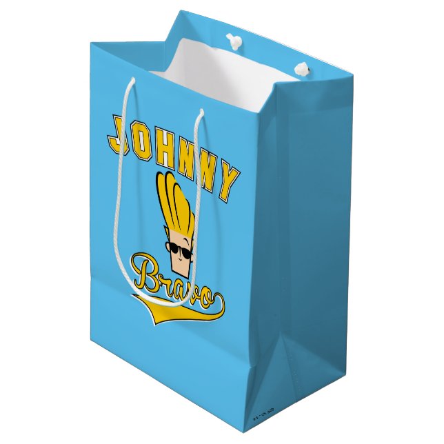 Sac Cadeau Moyen Johnny Bravo Collegiate Graphic (Devant Angle)