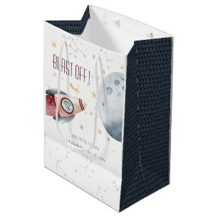 Sac Cadeau Moyen Joli espace extra-atmosphérique Planètes étoiles N