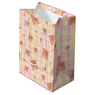 Sac Cadeau Moyen Joli imprimé ours en peluche