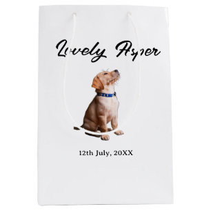 Sac Cadeau Moyen joli nom de compagnie date photo bar boissons offe