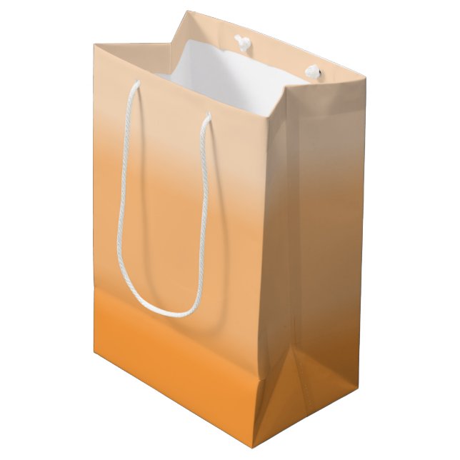 Sac Cadeau Moyen Joli Ombre Peach (Devant Angle)