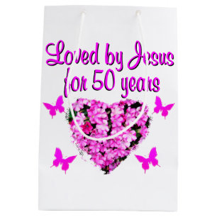 SAC CADEAU MOYEN JOLIE 50E ANNIVERSAIRE