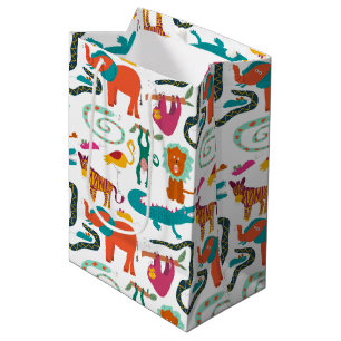 Sac Cadeau Moyen Jolie couleur Abstraits Animaux Enfants Motif