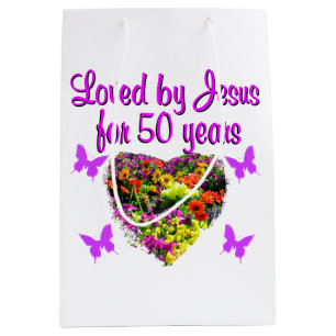 SAC CADEAU MOYEN JOLIE PURPLE 50E ANNIVERSAIRE CONCEPTION
