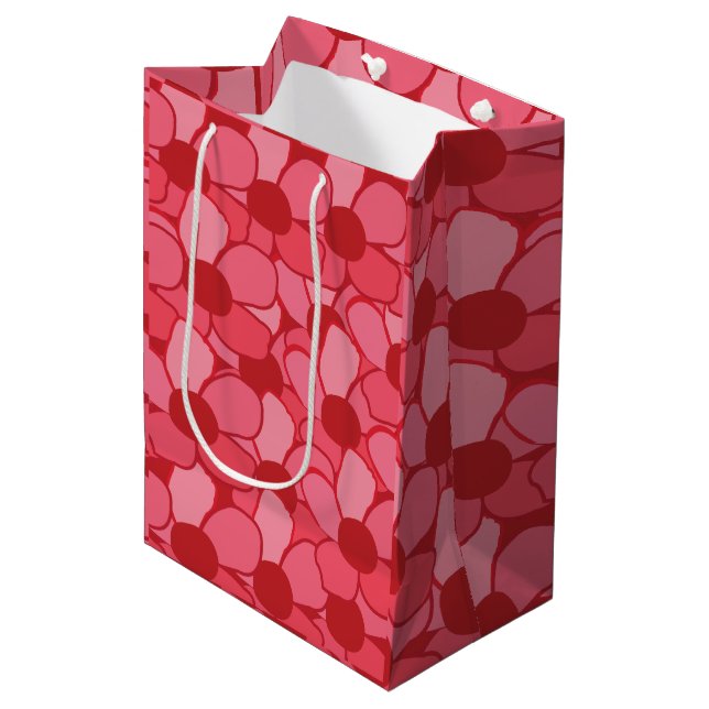 Sac Cadeau Moyen Jolies Fleurs de Prairie (Devant Angle)