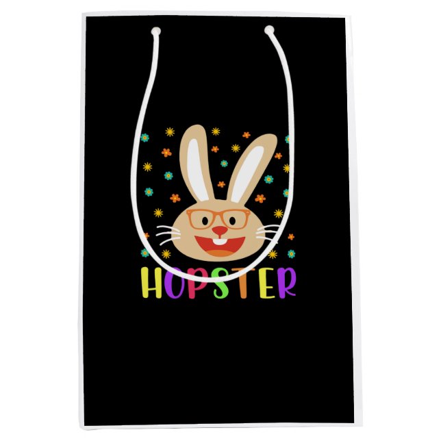 Sac Cadeau Moyen jouer avec mes lapins (Devant)