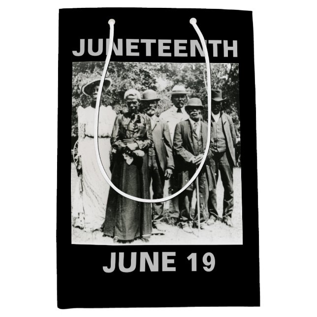 Sac Cadeau Moyen Jour de Juneteenth 1866 : Célébration de l'émancip (Devant)
