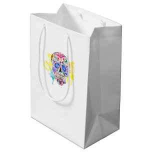 Sac Cadeau Moyen Journée du crâne de sucre de la fête de la vie mor