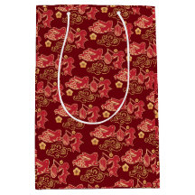 Joyeuse année du lapin chinois Rouge or luxe