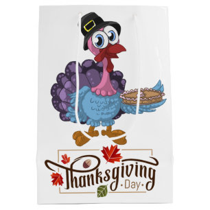 Sac Cadeau Moyen Joyeuse fête de Thanksgiving