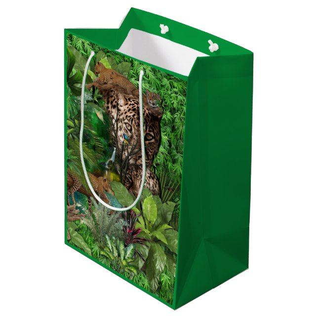 Sac Cadeau Moyen Joyeuse jungle africaine (Dos Angle)