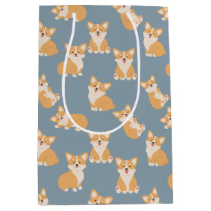 Sac Cadeau Moyen Joyeux anniversaire Cute Corgi Motif pour Amoureux