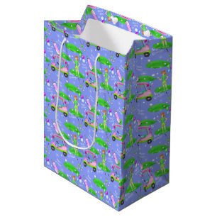 Sac Cadeau Moyen Joyeux Anniversaire sur le thème du golf dames