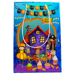 Sac Cadeau Moyen Joyeux déguisement d'Halloween Fête d'enfants Célé