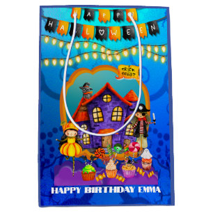 Sac Cadeau Moyen Joyeux Halloween C'est la saison effrayante de cél
