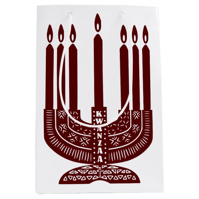 Sac Cadeau Moyen Joyeux Kwanzaa (Devant)