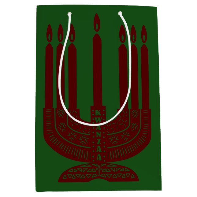Sac Cadeau Moyen Joyeux Kwanzaa (Devant)