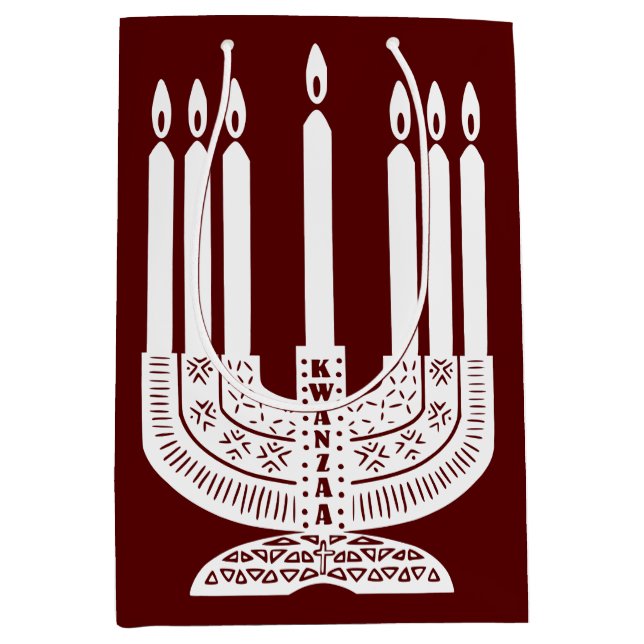 Sac Cadeau Moyen Joyeux Kwanzaa (Devant)
