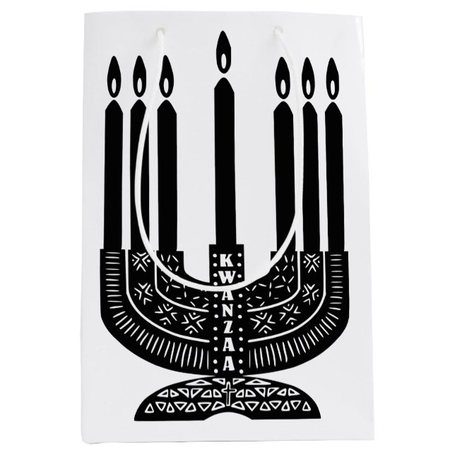 Sac Cadeau Moyen Joyeux Kwanzaa (Devant)