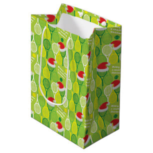 Sac Cadeau Moyen 🎄 Joyeux Noël 🎾 motif de tennis