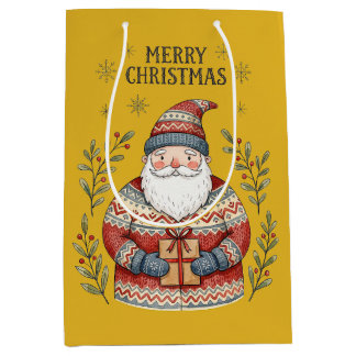 Sac Cadeau Moyen Joyeux Noël Père Noël