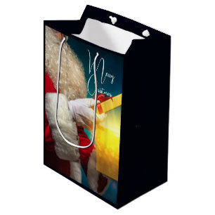 Sac Cadeau Moyen Joyeux Noël Père Noël et cadeau