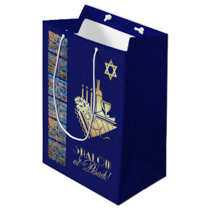 Sac Cadeau Moyen Joyeux Passover. Balises de papier-cadeau d'icône
