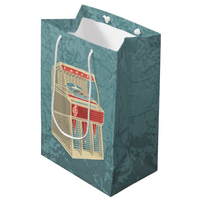 Sac Cadeau Moyen Juke-box (Devant Angle)