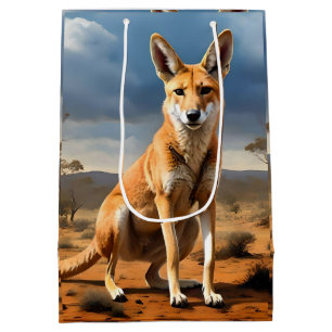 Sac Cadeau Moyen Kangaringo australien ( Kangaroo Dingo),