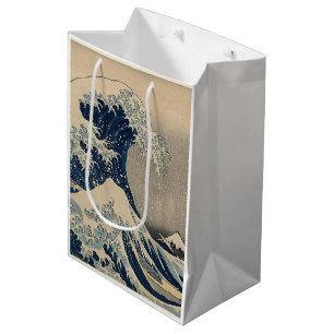 Sac Cadeau Moyen Katsushika Hokusai. La Grande Vague au large de Ka