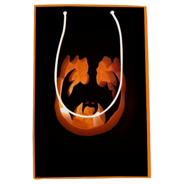 Sac Cadeau Moyen Kine de Halloween (Devant)