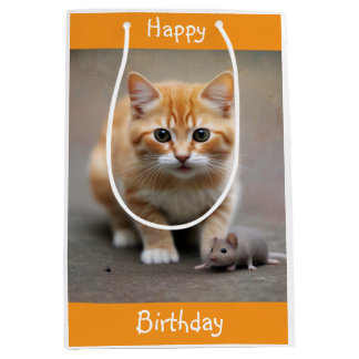 Sac Cadeau Moyen Kitten and Mouse