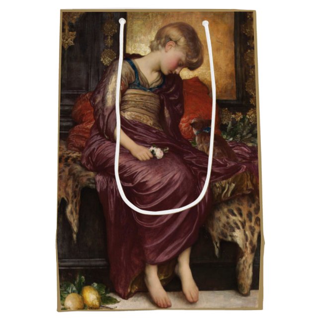 Sac Cadeau Moyen Kitten (par Frederic Leighton) (Dos)