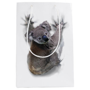 Sac Cadeau Moyen Koala Hang Sur Le Dos Cute Ours Australie Animal