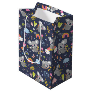 Sac Cadeau Moyen Koala Rainbow Love Motif