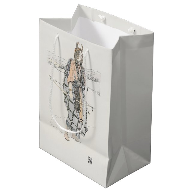 Sac Cadeau Moyen La Chasse (par Ann Macbeth) (Devant Angle)