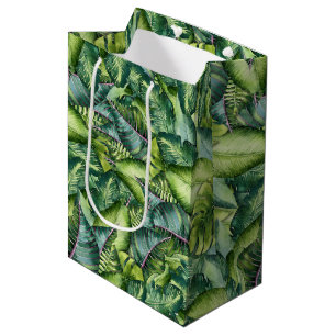 Sac Cadeau Moyen La jungle tropicale part de la fête d'anniversaire