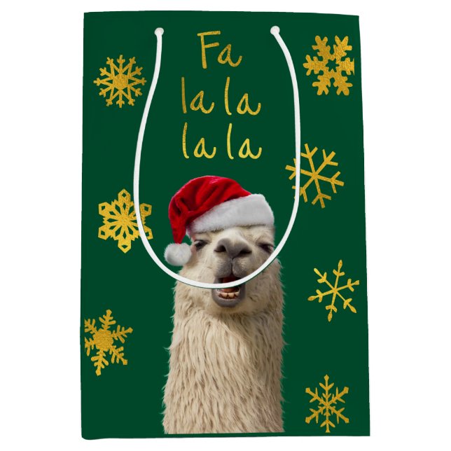 Sac Cadeau Moyen La Llama (Devant)