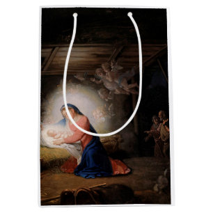 Sac Cadeau Moyen La Nativité du Christ (par Vladimir Borovikovsky)