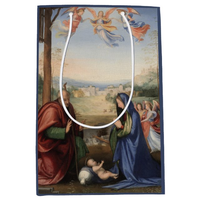 Sac Cadeau Moyen La Nativité par Fra Bartolommeo (Devant)