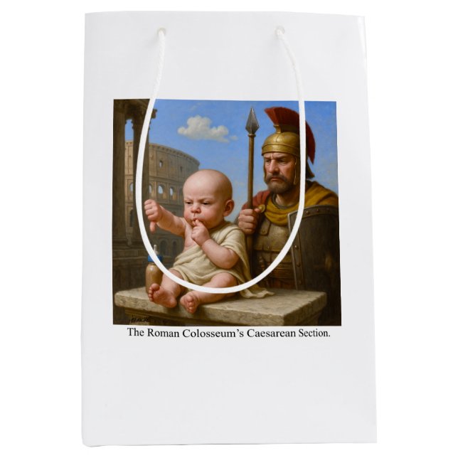 Sac Cadeau Moyen La section césarienne du Colisée romain (Devant)