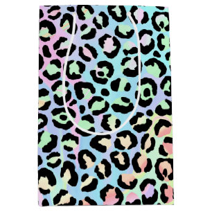 Sac Cadeau Moyen La Série Iridescent Leopard Design 5
