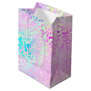 Sac Cadeau Moyen La série Léopard Iridescent Design 10