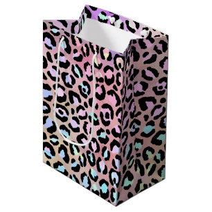 Sac Cadeau Moyen La série Léopard Iridescent Design 6