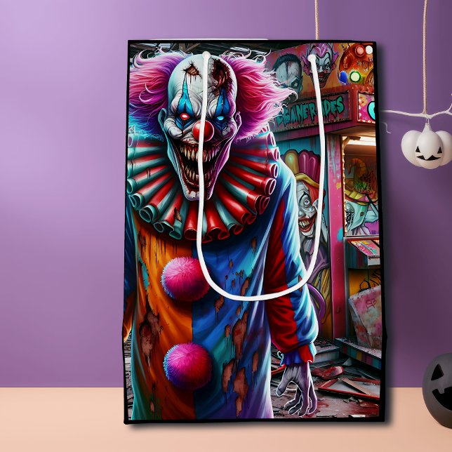 Sac Cadeau Moyen Laissons les Jeux commencer | Fête d'Halloween (Créateur téléchargé)