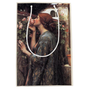 Sac Cadeau Moyen L'âme du Rose (par John William Waterhouse)