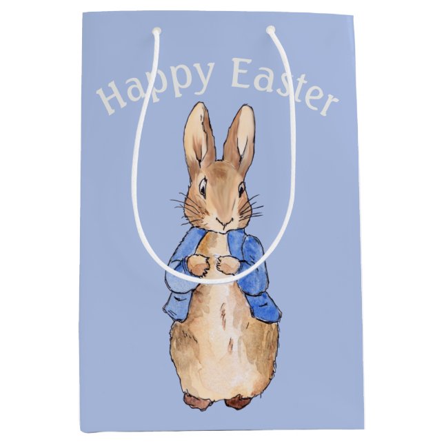 Sac Cadeau Moyen lapin de Pâques (Devant)