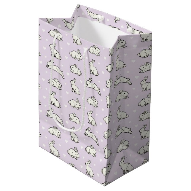 Sac Cadeau Moyen Lapins (Devant Angle)