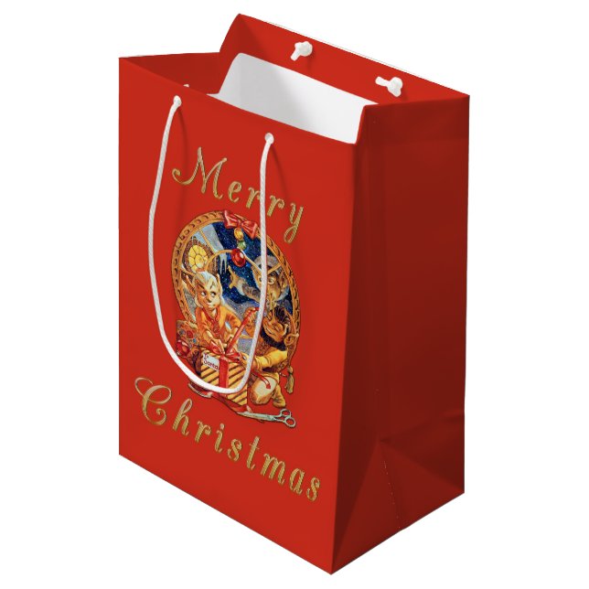 Sac Cadeau Moyen Le forfait Dernier (Devant Angle)